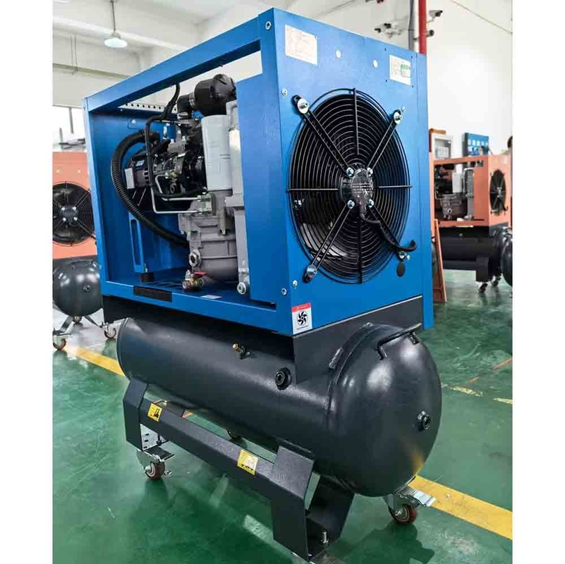 ミニ小型産業用圧縮機 2.2kw 3.7kw 4.5kw 5.5kw 7.5kw 9kw タンク付き単相螺旋式空気圧縮機