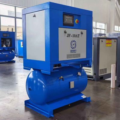 2対1の統合螺旋式空気圧縮機と空気受容タンク